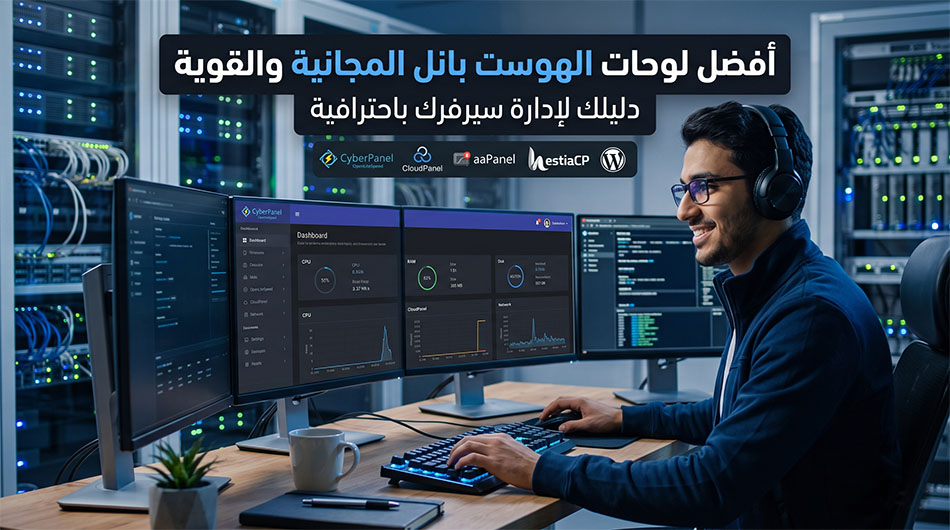 أفضل لوحات الهوست بانل المجانية لإدارة سيرفرات الويب باحترافية