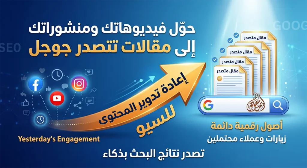 إعادة تدوير المحتوى وتحويل الفيديوهات إلى مقالات تتصدر جوجل